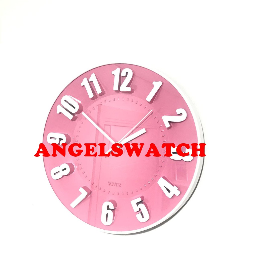 ANGELSWATCH JAM DINDING 3D ANGKA COLOUR FULL/ KIKAI WARNA WARNI JAM DINDING 3D