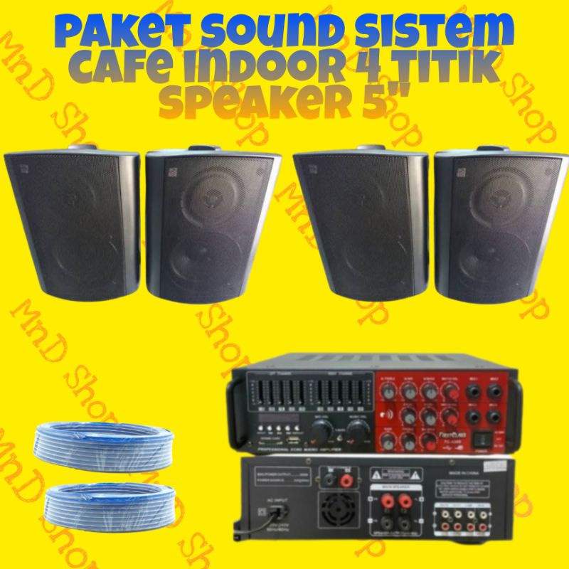 paket sound sistem cafe indoor 4 titik