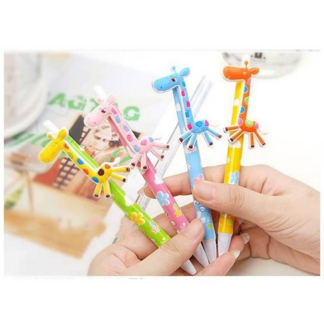 

BLS 008 Pena Fancy Cartoon Jerapah (klik/tekan) / Fancy Cartoon Giraffe Pen (click/press)