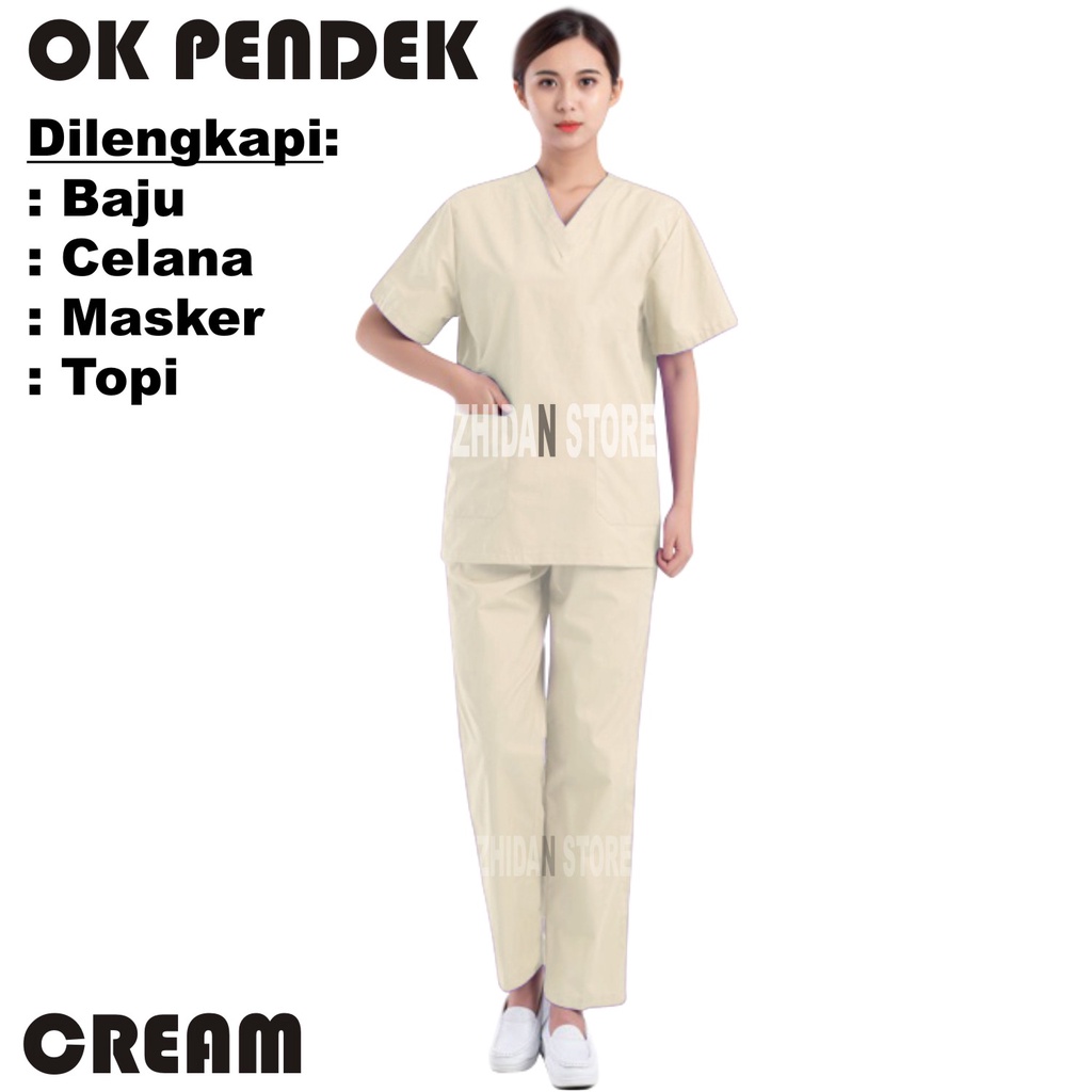Baju Ok Baju Ok Lengan Pendek Baju Ok Petugas Medis Baju Oka Lengan Pendek Baju Perawat Lengan Pende
