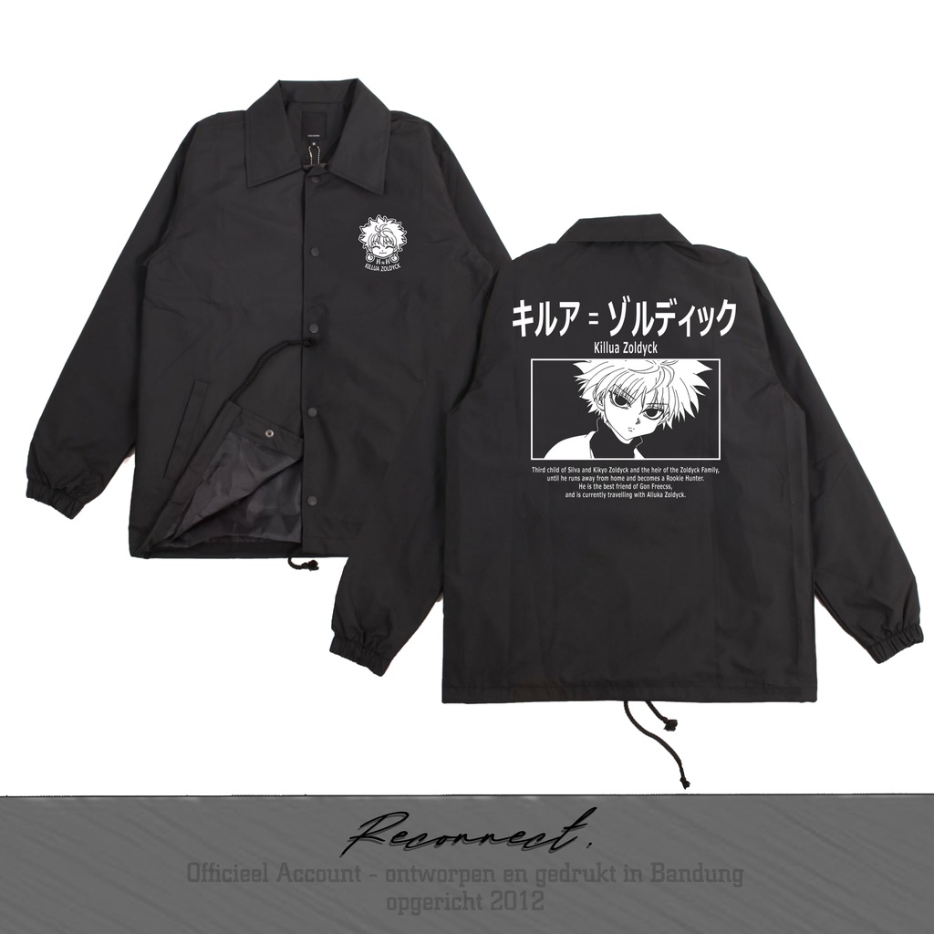 Reconnect Coach Jacket Hunter × Hunter Killua Zoldyck - Unisex