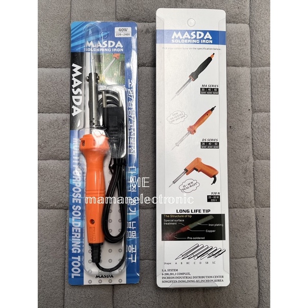 Solder Soldering Iron Masda 40W Orange