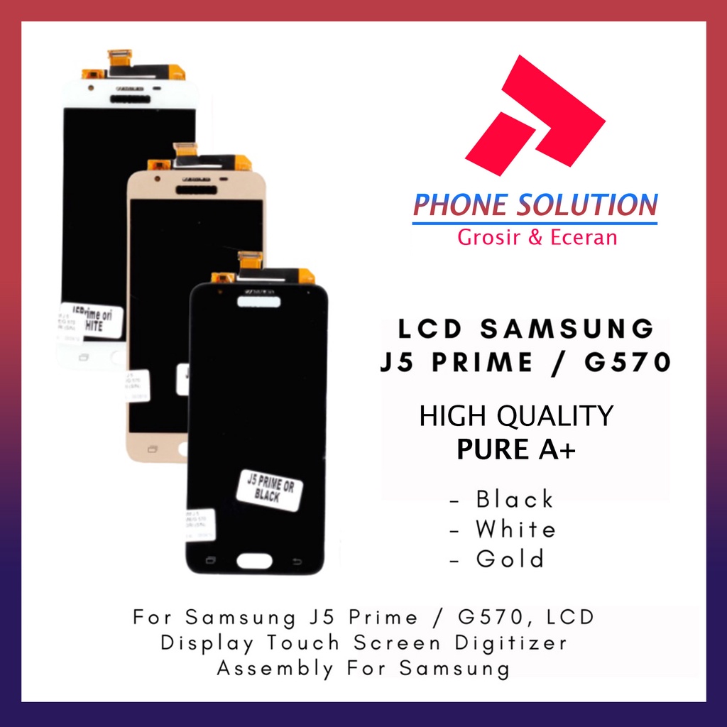 LCD Samsung J5 Prime G570 Fullset Touchscreen // Supplier LCD Samsung - Garansi 1 Bulan