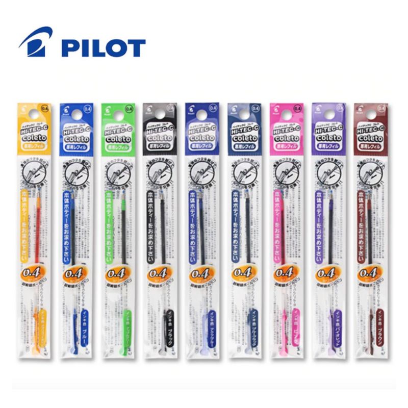 

Pilot Hi-Tec-C Coleto Refill 0.4mm 0.5mm Gel Ink Mechanical Pencil Eraser LHKRF-10C4/10C5/18H5/15ERF/28E