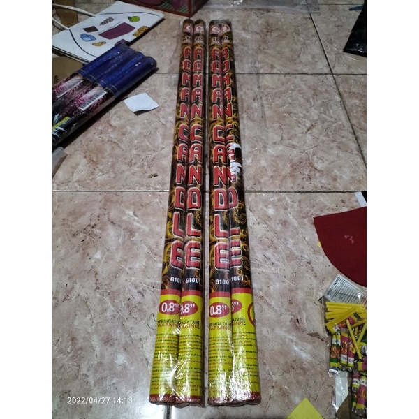 2batang kembang api Roman 10 shot 0.8