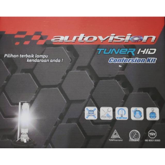 HID Autovision Tuner H7 4300 Kelvin Lampu HID H7 Garansi 1 Tahun