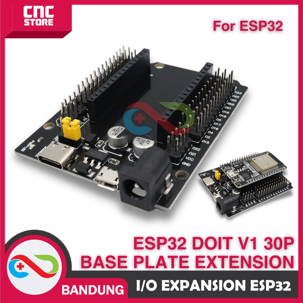 I/O EXPANSION ESP32 SHIELD ESP32 DOIT V1 30P BASE PLATE EXTENSION