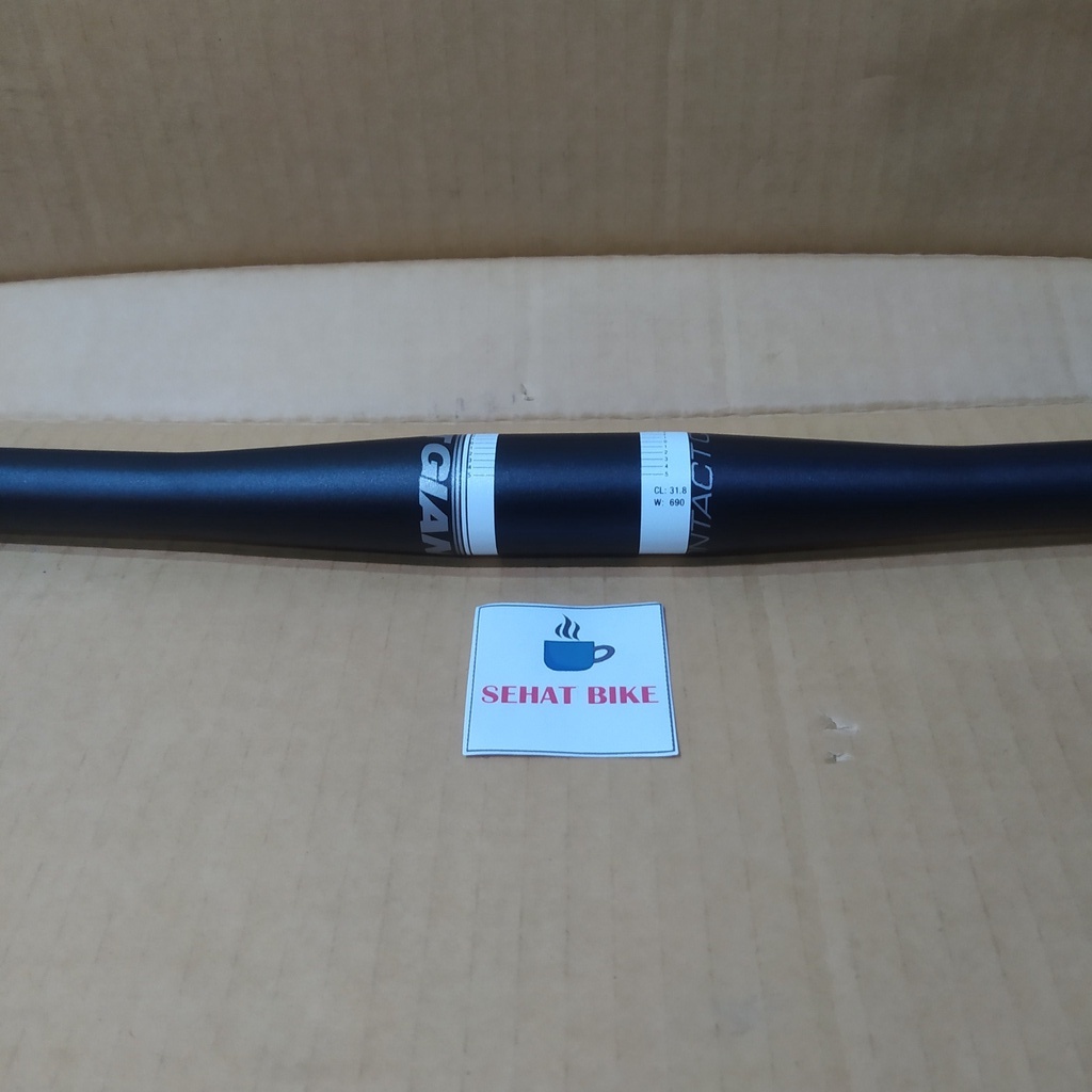 Stang sepeda MTB giant contact flat 690mm black handlebar MTB