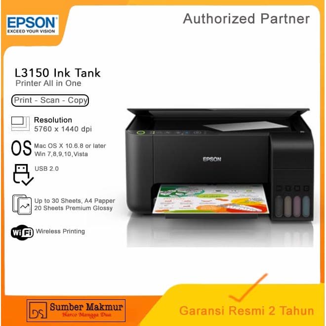 Printer Epson L3150 wifi all in one printer