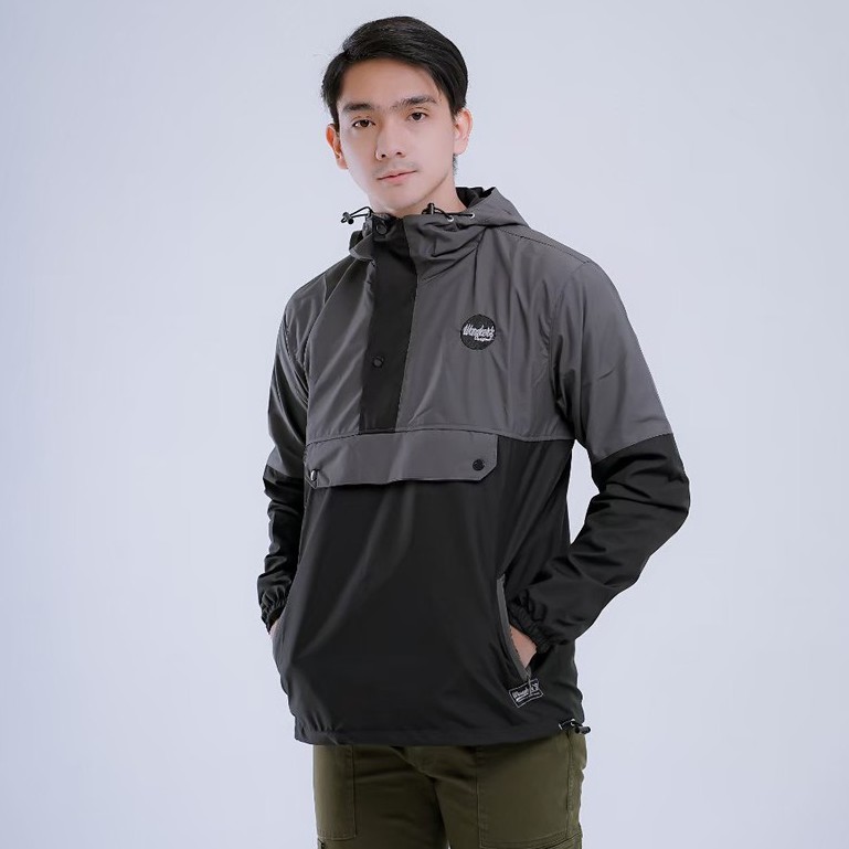 AKN- JAKET WINDBREAKER PRIA ANTI AIR / JAKET CAGOULE LORENG PRIA WATERPROOF ORIGINAL WANGKERS