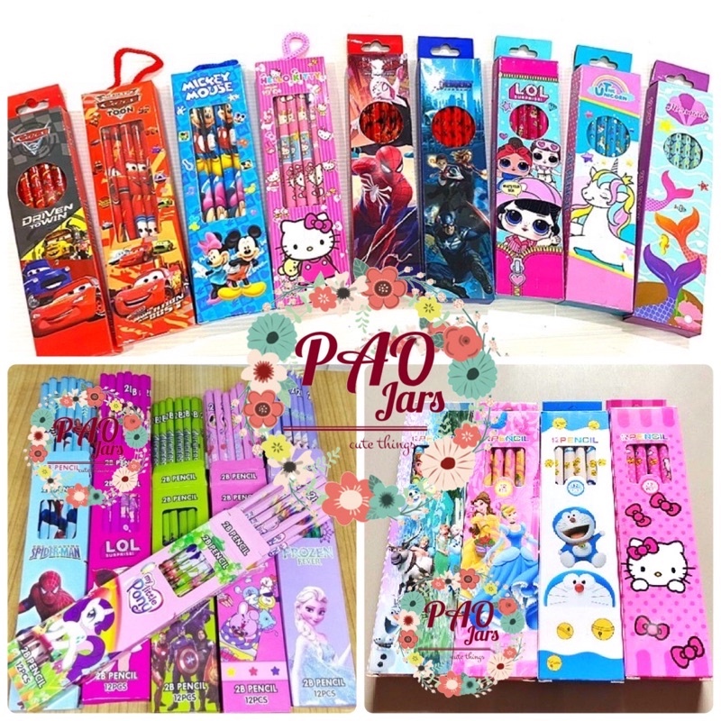 

pensil karakter / pensil unicorn / pensil mickey mouse / pensil spiderman / pensil LOL / pensil anak