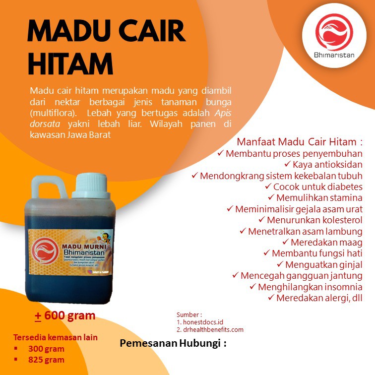 

Madu Hitam Bhimaristan 600 Gram