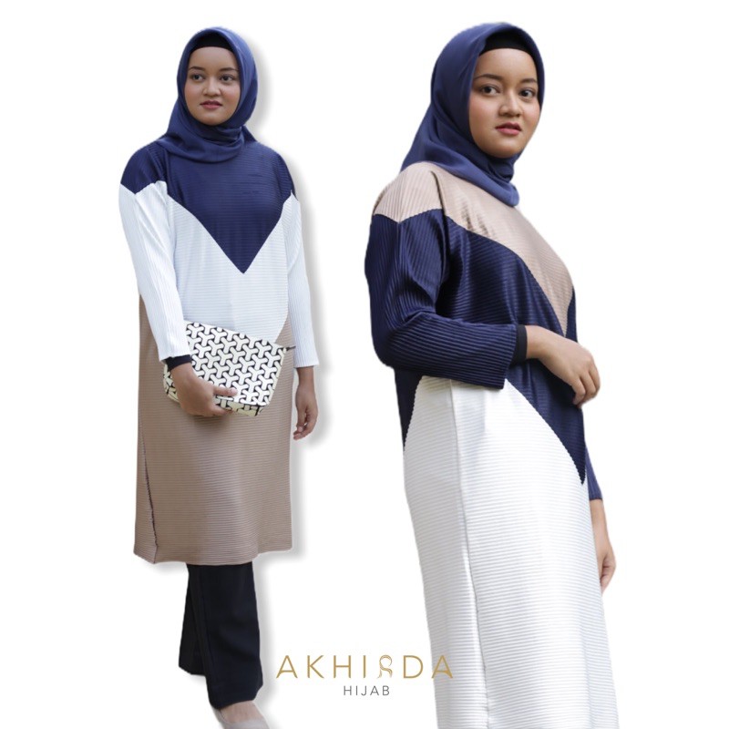 Veranda Plisket Tunik | Atasan Wanita