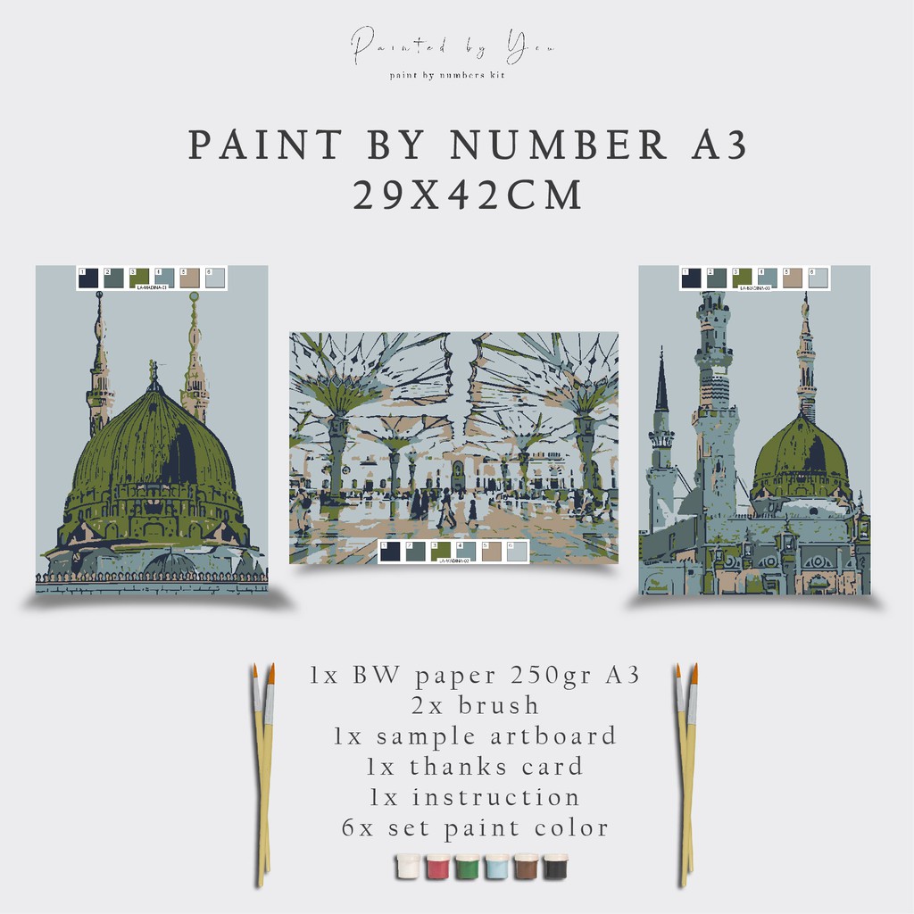 

Paint By Number Kit A3, MADINA SERIES
