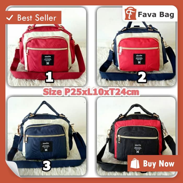 FB0187 TAS ANELLO 3 IN 1 / TAS JINJING / TAS SELEMPANG / TAS RANSEL TAS GENDONG TAS MURAH TAS ORI