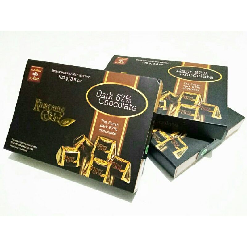 

Dark 67% Chocolate Cubes 100.g - KC 12 biji