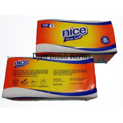 BARANG BAGUS!!! Tisu Nice Facial Tissue 250 Sheet 2 Ply Tisue