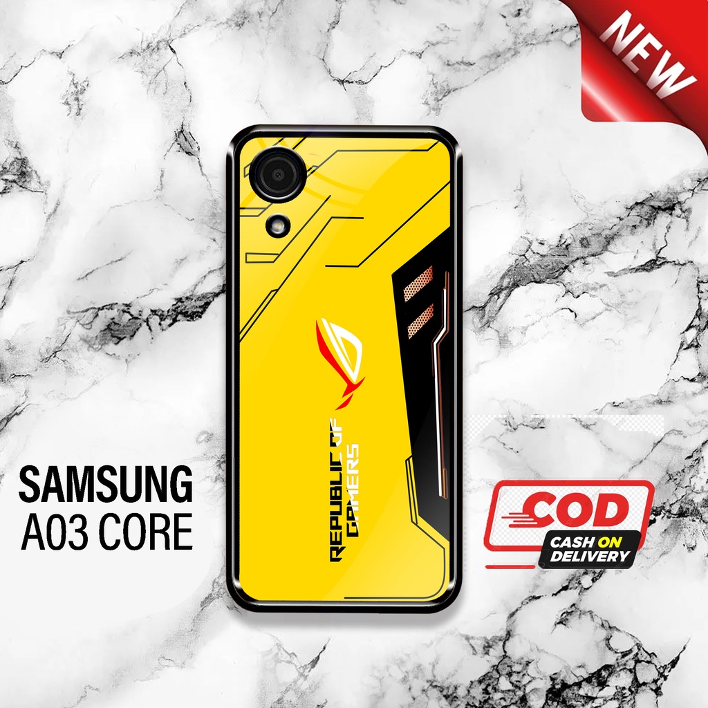 SRC - Case Samsung A03 Core Motif ROG Game Sport Casing Hardcase Glossy 2D Terbaru Silikon Softcase 