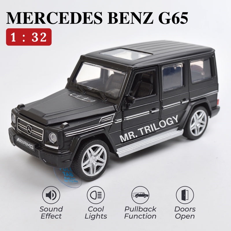 Die cast , pajangan, kado, mainan mobil Mercedes Benz G65 1:32 Jeep