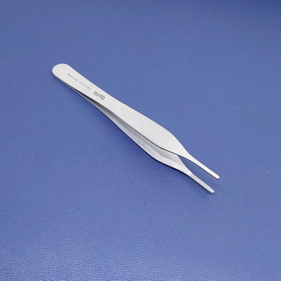 Alat medis Alkes  Adson Forcep 12 cm Dressing / Tissue (1:2 teeth)|Spitz|Premium Finishing