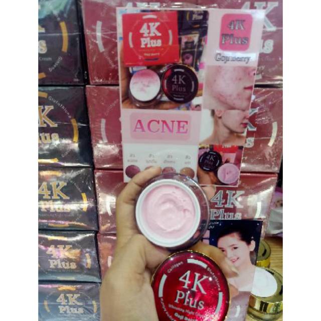 (READY) NEW 4K RED GOJI BERRY WHITTENING NIGHT CREAM FOR ACNE. ORI THAILAND 100% HANDCARRY