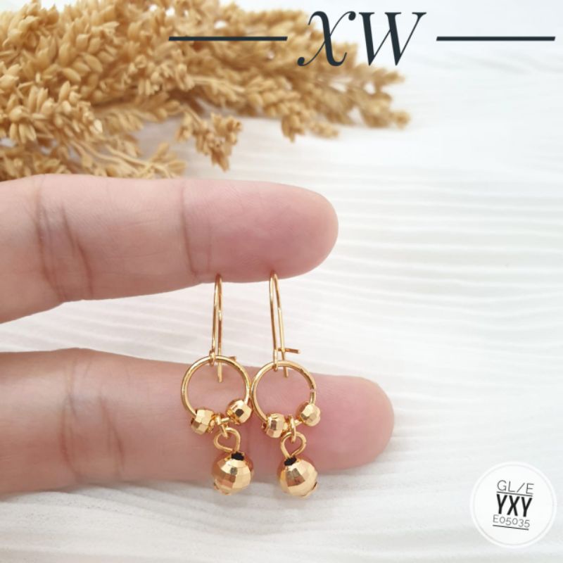 Anting Yaxiya Jurai warna Gold E05035