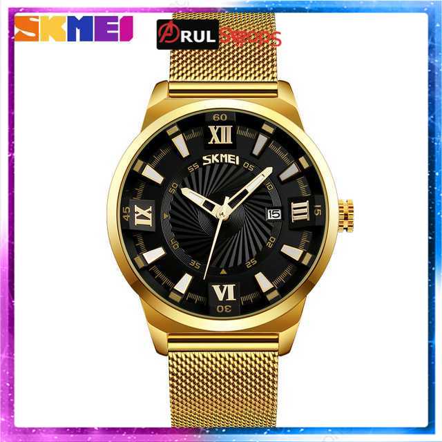 SKMEI Jam Tangan Analog Pria Stainless Steel - 9166