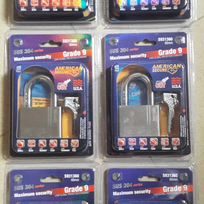 Gembok American Secure 60mm