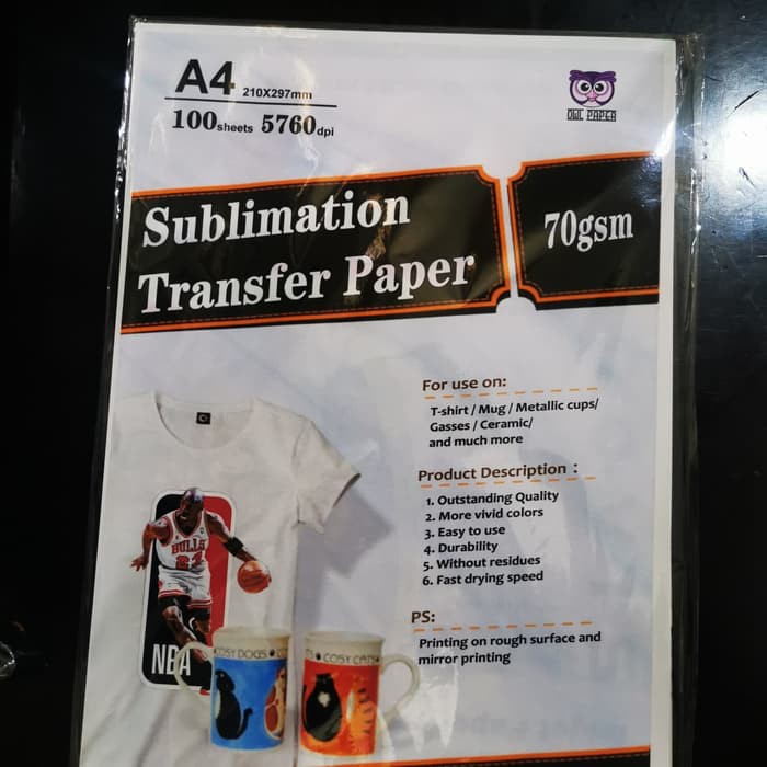 

Kertas sublimasi / sublime paper a4