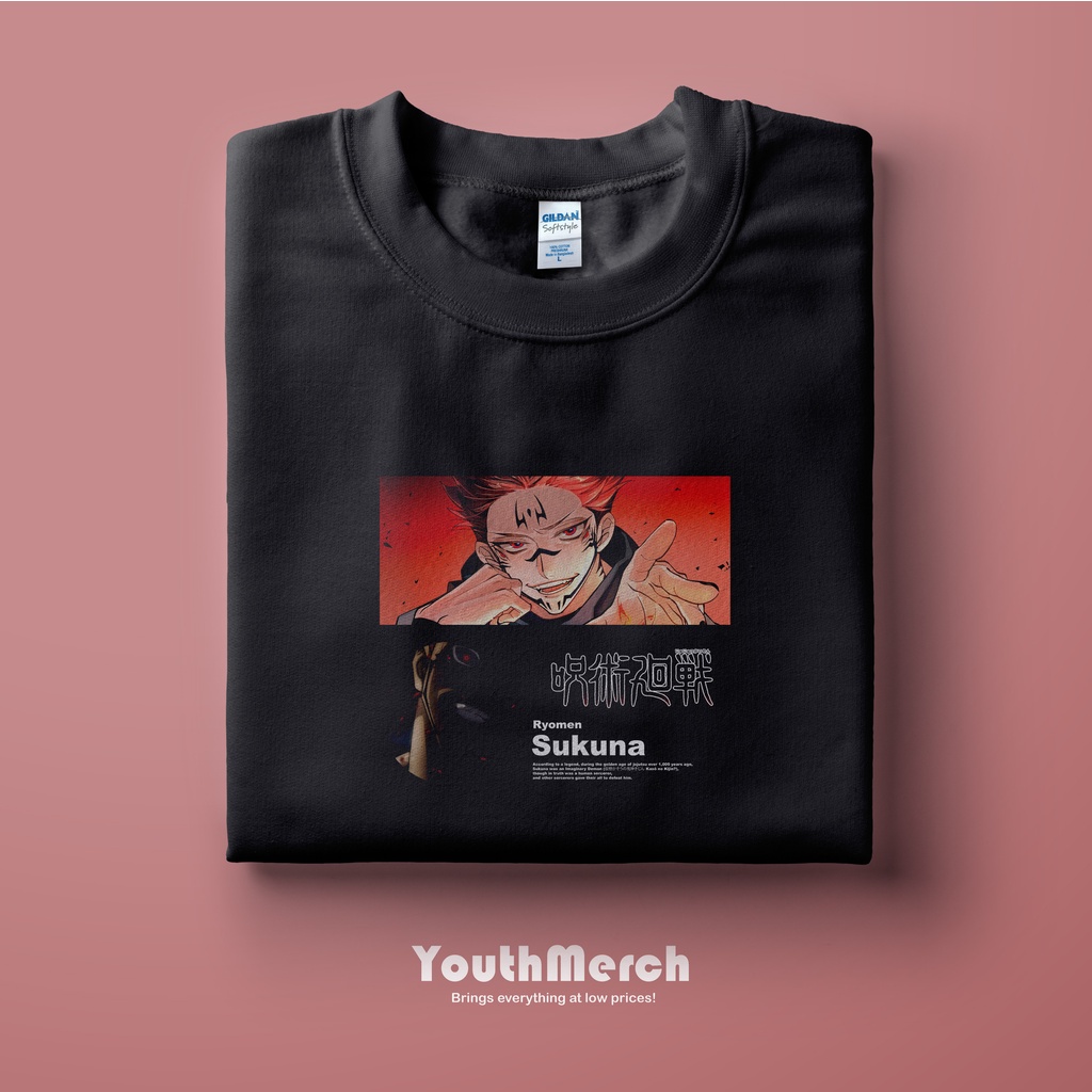 Kaos Anime Jujutsu Kaisen - Anime Merch | Unisex | Baju Anime Jujutsu Kaisen | Jujutsu Kaisen Tees