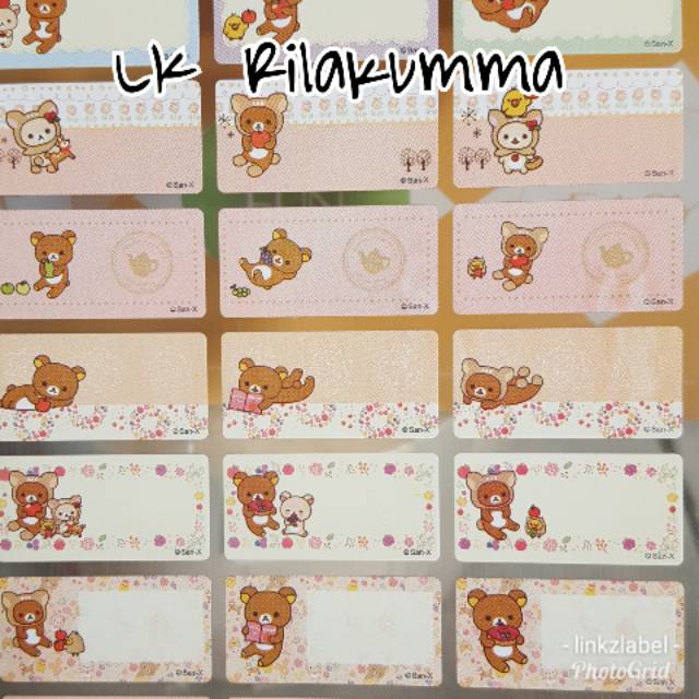 

label kain rillakumma untuk ditempel di baju / celana bahan kain. / kaos