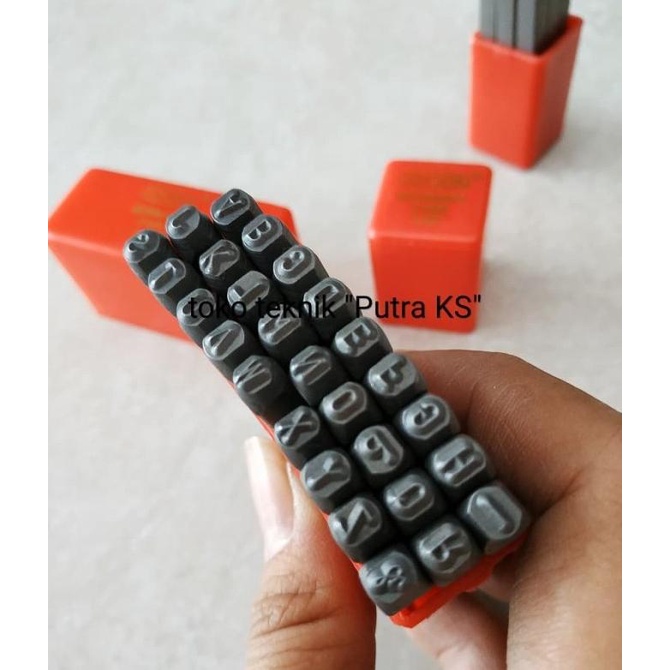 

Paket set lengkap alat ketok angka dan ketok huruf ukuran 3mm