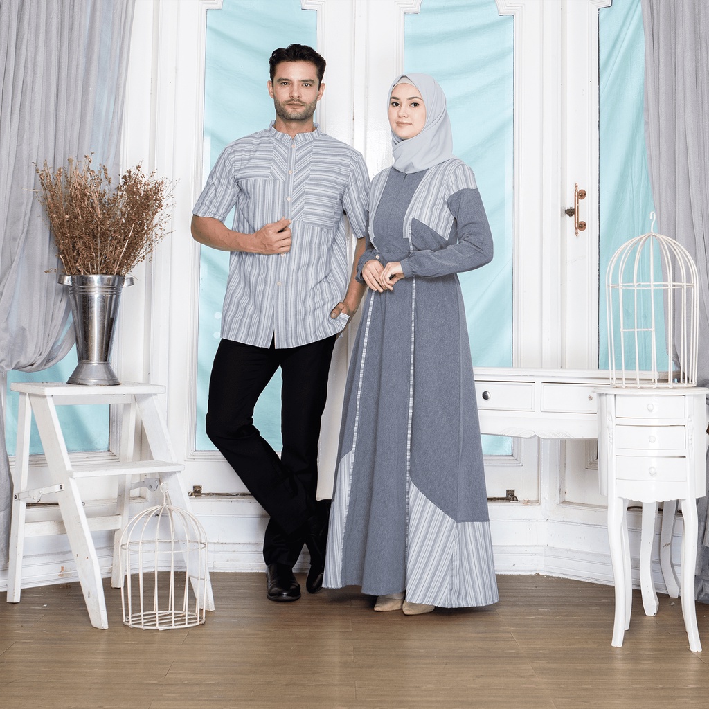Rauna gamis couple produk terbaru by rauna pride baju couple suami istri 2022
