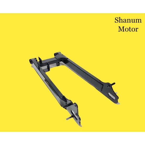 Swing Arm Yamaha RX King Hitam dan Chrome Standar