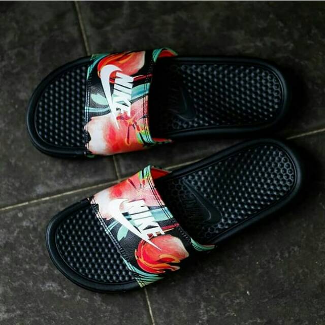 Sandal Pria & Wanita Nike Benassi Swoosh Original, Jual Sendal Nike