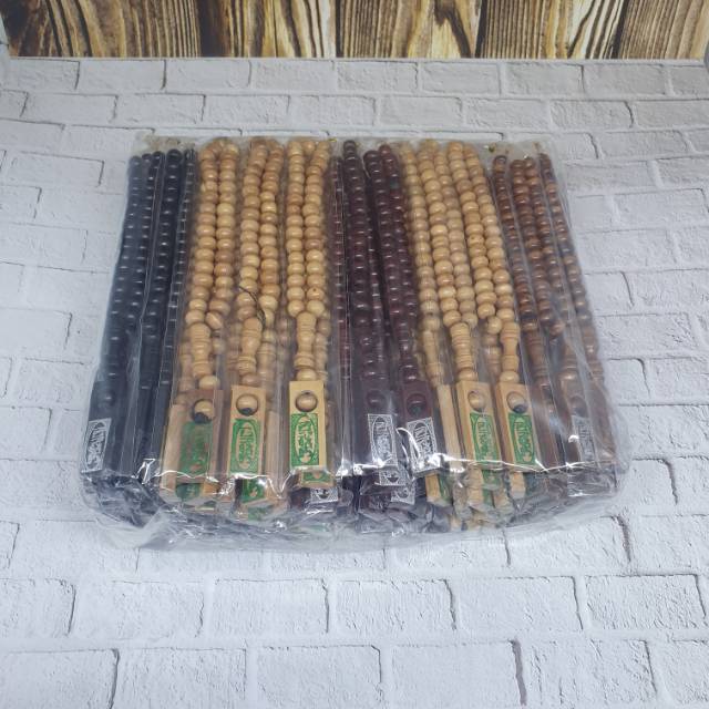  SOUVENIR  PERNIKAHAN  TASBIH KAYU KEMAS PLASTIK Shopee 