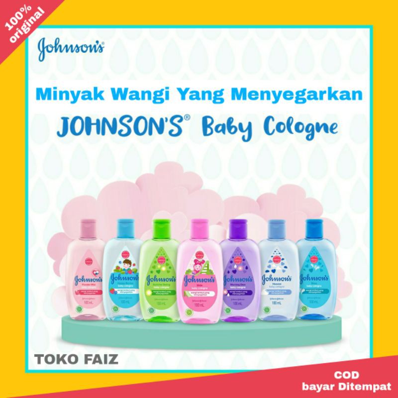 Minyak wangi Johnsons  baby cologne 100ml wangi lembut dan segar