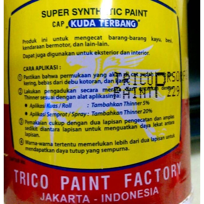 

kayucat- cat kuda terbang hitam / putih / cat kayu besi kecil - putih -cat kayu