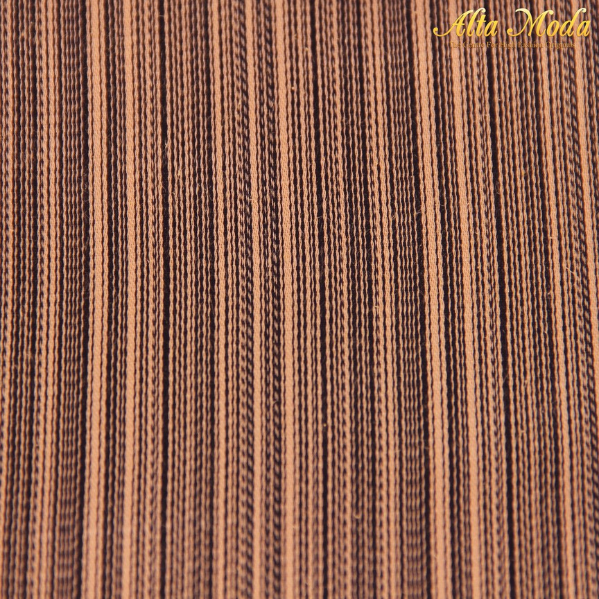 

Alta Moda Jacquard Orange Garis Hitam (1M)