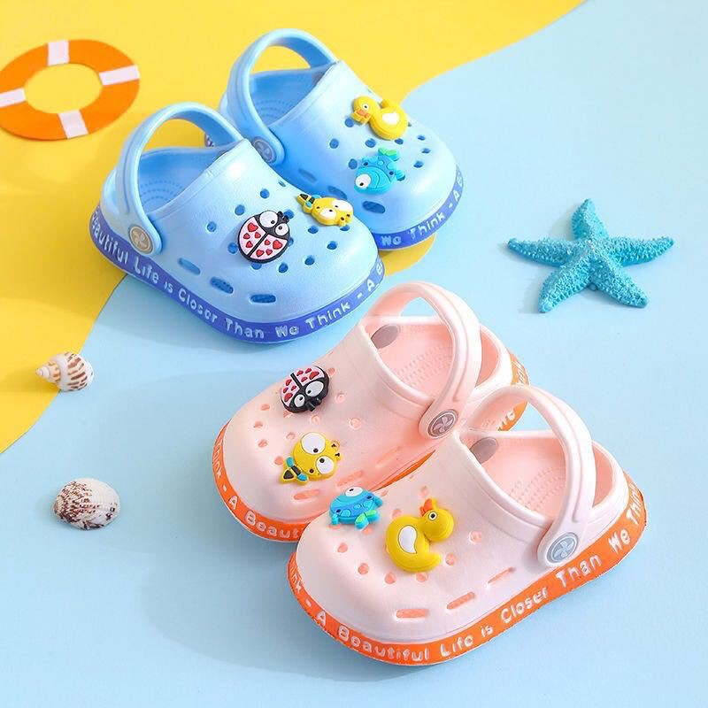 HappyOliver LIFE BEETLE PAO2 Sandal Anak Laki Perempuan Bahan Karet Model Lucu 0-5 Tahun Import