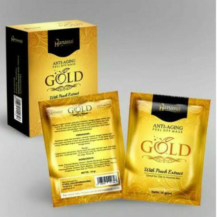 Hanasui Gold Peel Off Mask BPOM Original - Naturgo Gold