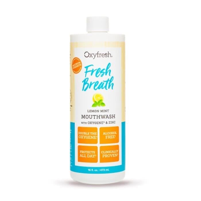 Jual OXYFRESH Mouthwash (Botol Besar) Fresh Breath Lemon Mint 473ml