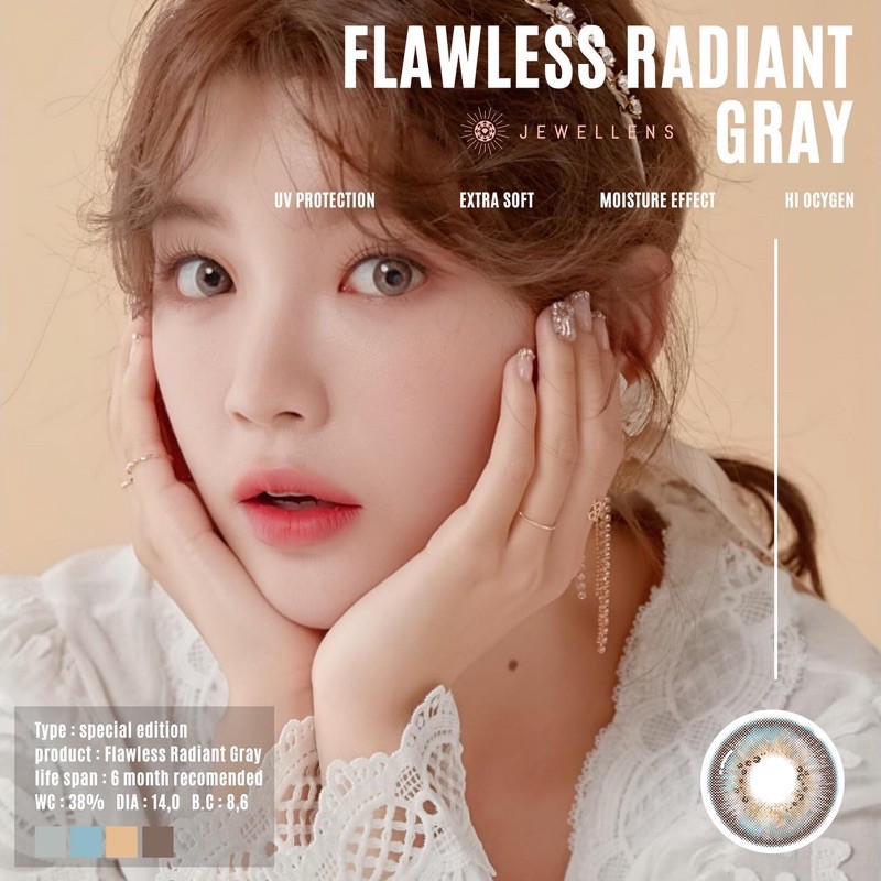 Flawless Radiant Gray SOFTLENS KOREA JEWELLENS