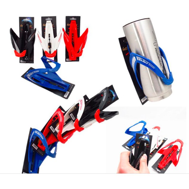 Holder Botol Minum Sepeda Lipat MTB - Dudukan Botol Minum aksesoris sepeda Carbon Fiber Kuat Sporty