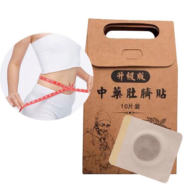 SLIM PATCH KOYO PELANGSING Shou Shen Tie 10 PCS OBAT CINA MENURUNKAN BERAT BADAN Kecilkan perut / Bakar Lemak dengan koyo pelangsing