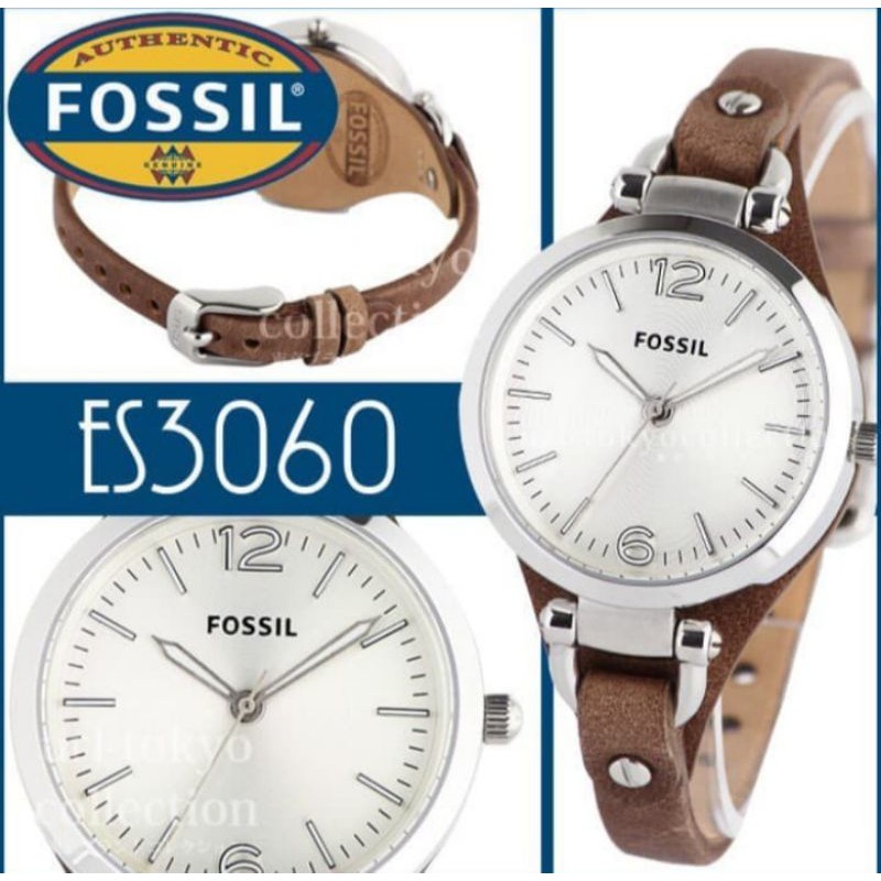 Jam Tangan Fossil ES 3060 ES3060 Original Free Yes