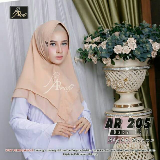 Hijab Arrafi AR 205 Kerudung Instan Layer Jilbab Antem Ar Rafi Hijab Instan