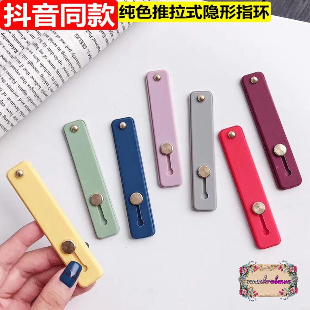 handstand handgrip pegangan jari dudukan hp telepon dorong tarik universal candy koper choice SB2712