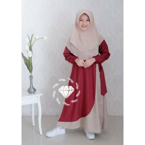 Baju Gamis Muslim Anak Tanggung Abg Terbaru 2022 Model Kekinian Pesta Kondangan Edisi Lebaran Bahan 