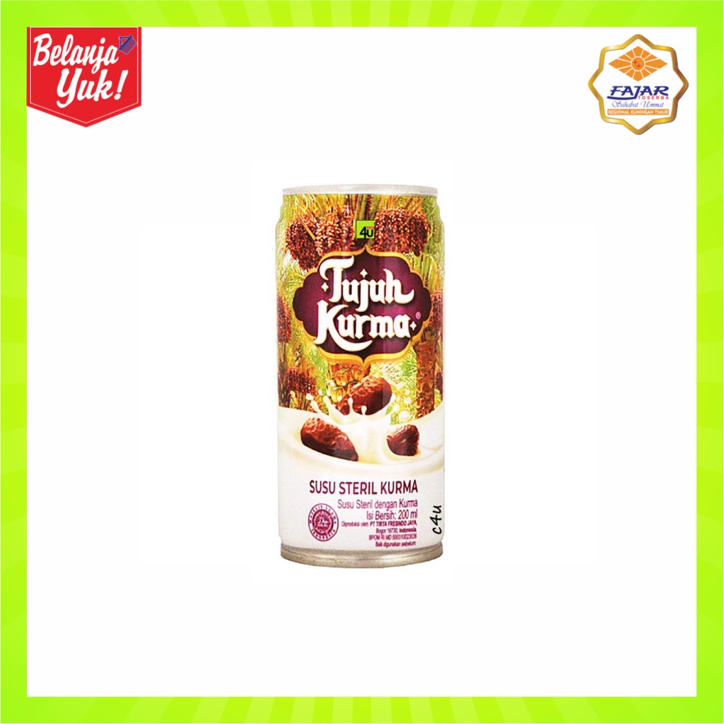 

Susu Steril Tujuh Kurma 200 ml | Susu 7 Kurma Minuman Sehat